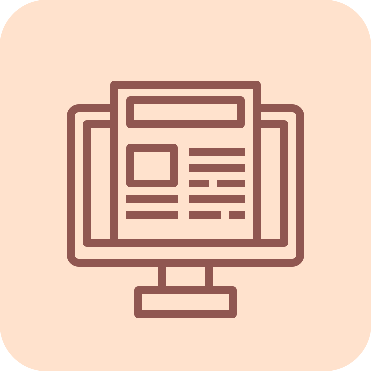 Web and news logo